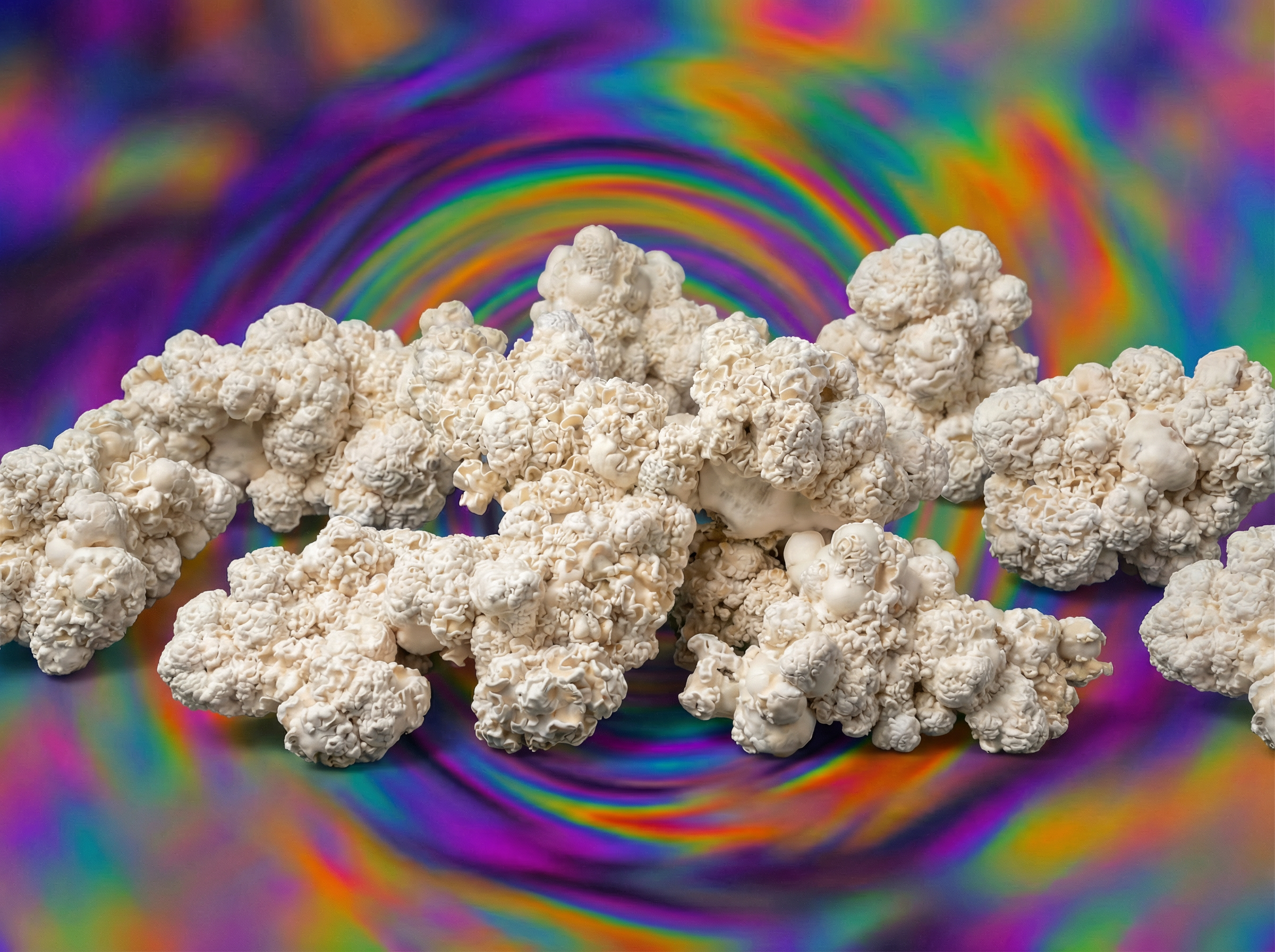 Enigma mushrooms top view